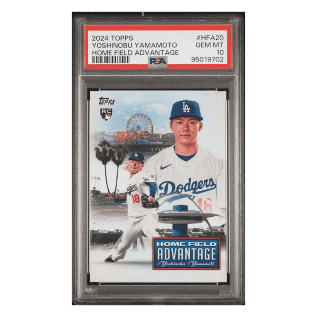 Yoshinobu Yamamoto PSA 10 2024 Topps Home Field Advantage Card #HFA20
