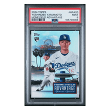 Yoshinobu Yamamoto PSA 9 2024 Topps Home Field Advantage Rookie RC Card #HFA20