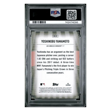 Yoshinobu Yamamoto PSA 9 2024 Topps Homefield Advantage Rookie RC Card #HFA20