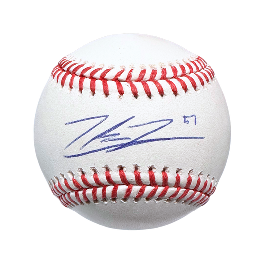 Zack Thompson St Louis Cardinals Autographed Baseball w/ # - JSA COA