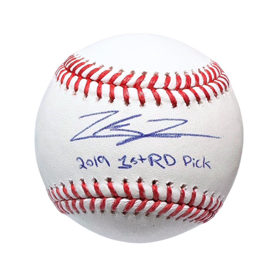 Zack Thompson St Louis Cardinals Autographed Baseball w/ "1st Round Pick" Inscription - JSA COA