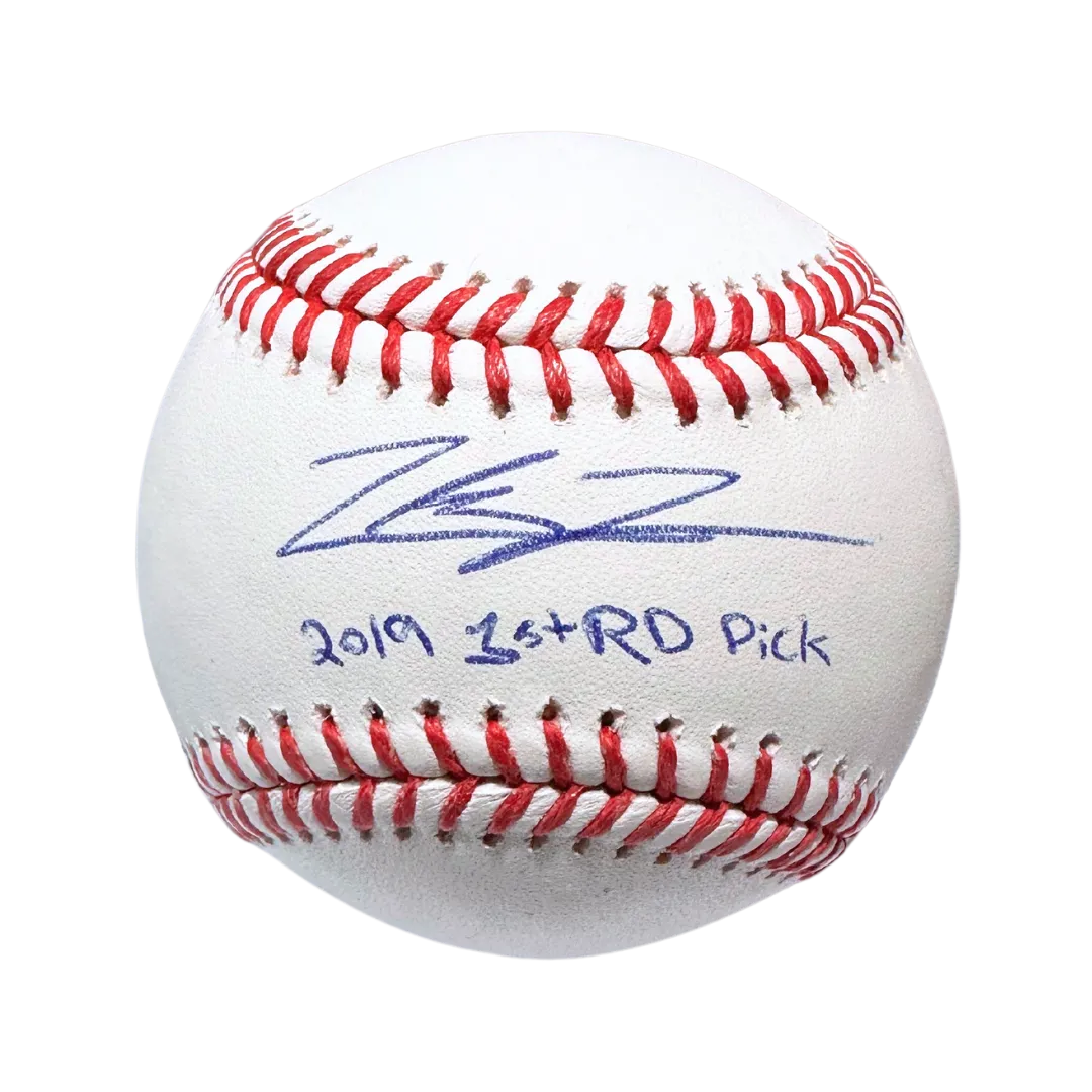 Zack Thompson St Louis Cardinals Autographed Baseball w/ "1st Round Pick" Inscription - JSA COA