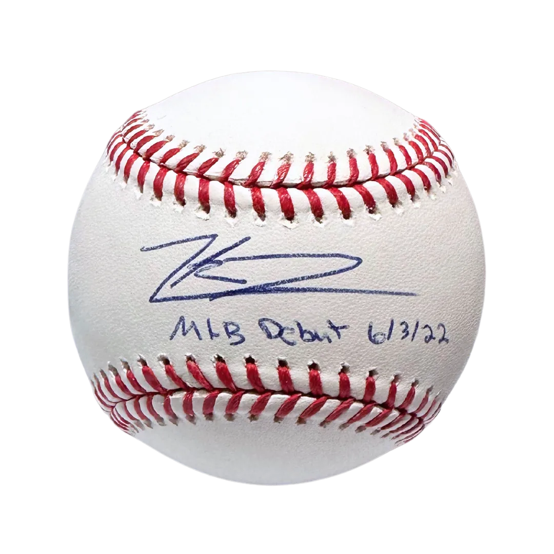 Zack Thompson St Louis Cardinals Autographed Baseball w/ "MLB Debut" Inscription - JSA COA