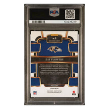 Zay Flowers PSA 10 2023 Panini Select Orange Prizm Rookie RC #d/ 49 Card #8