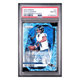 Zay Flowers PSA 8 2024 Panini Prizm Autograph Choice #d/ 100 Card #21