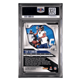 Zay Flowers PSA 8 2024 Panini Prizm Autograph Choice #d/ 100 Card #21