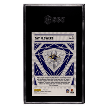 Zay Flowers SGC 10 2023 Panini Donruss Optic Diamond Hands Rookie RC Card #DH-ZF