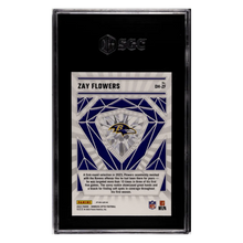 Zay Flowers SGC 10 2023 Panini Donruss Optic Diamond Hands Rookie RC Card #DH-ZF