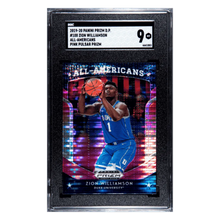 Zion Williamson SGC 9 2019-20 Panini Prizm Draft Picks All American Pink Pulsar Card #100