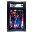Zion Williamson SGC 9 2019-20 Panini Prizm Draft Picks All American Pink Pulsar Card #100