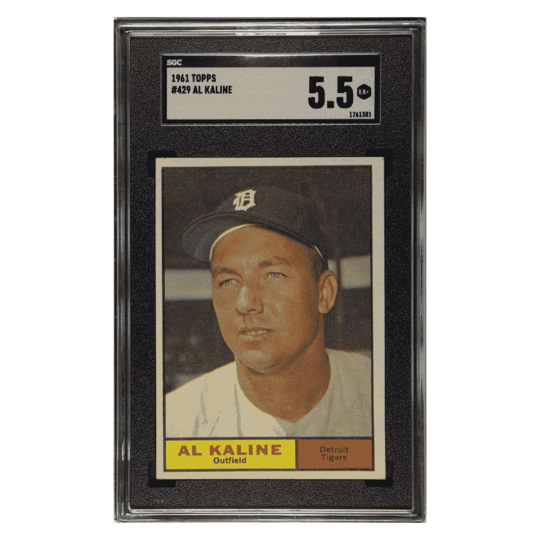 Al Kaline SGC 5.5 1961 Topps Card #429 - Front
