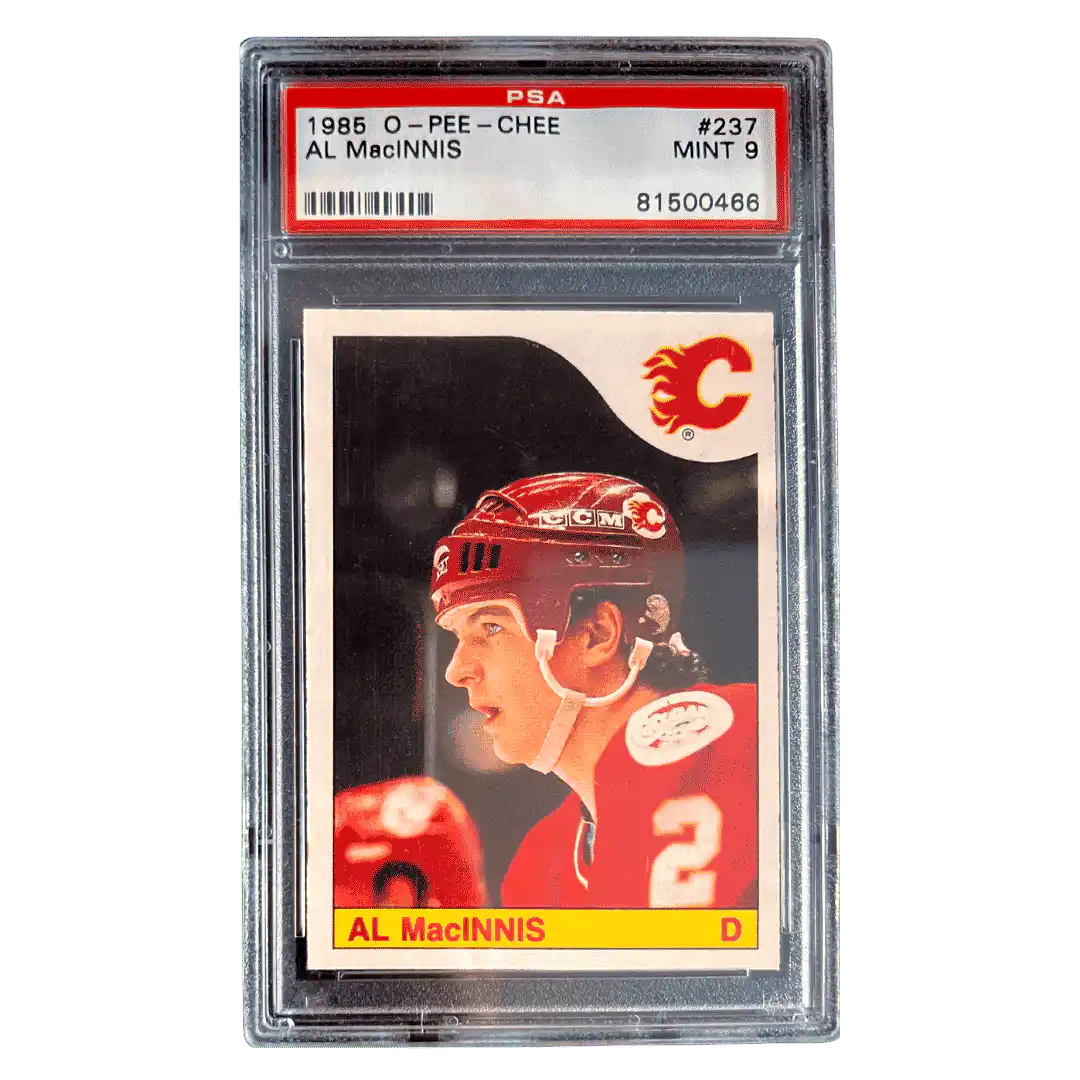 Al MacInnis PSA 9 1985 O- Pee- Chee Card #237 - Front