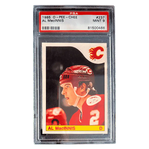 Al MacInnis PSA 9 1985 O- Pee- Chee Card #237 - Front