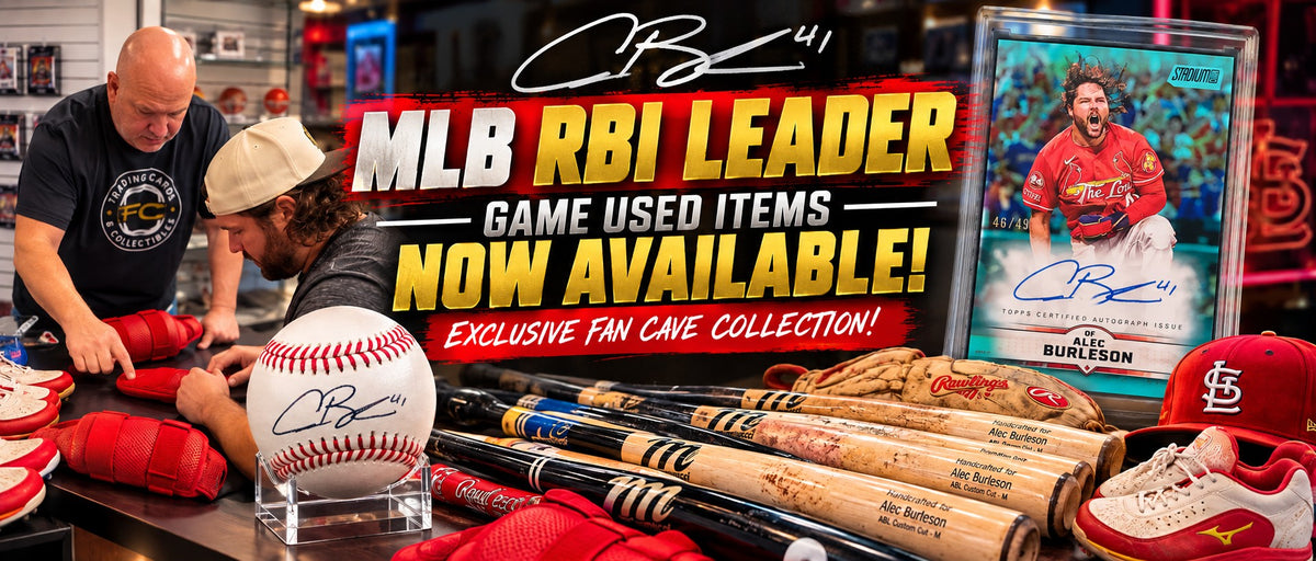 Alec Burleson game used items now available at Fan Cave