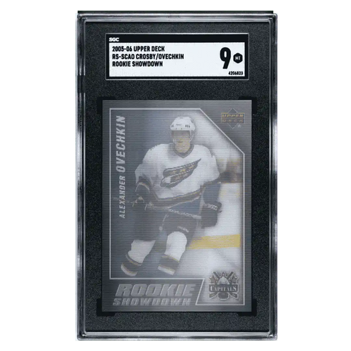 Alexander Ovechkin / Sidney Crosby SGC 9 2005-06 Upper Deck Rookie Showdown Fleer Card #RS-SCAO - Front