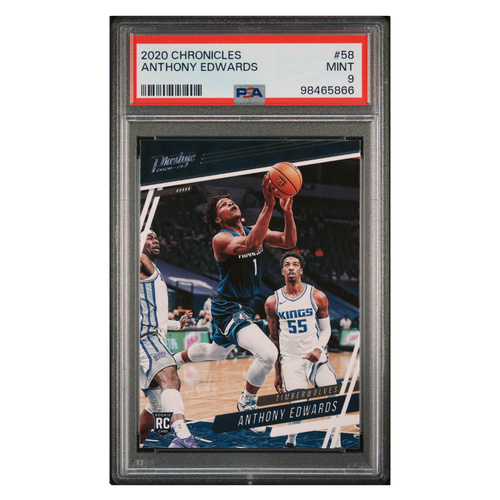 Anthony Edwards PSA 9 2020 Panini Chronicles Rookie RC Card #58 - Front