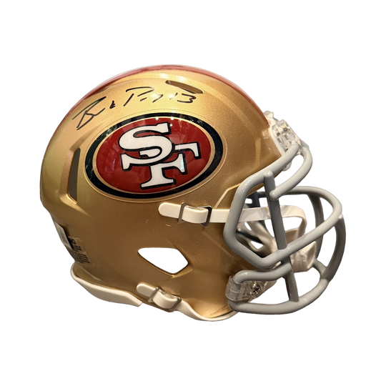 Brock Purdy signed San Francisco 49ers mini helmet - Grail Chase Mini Helmet, Fan Cave Signature Vault