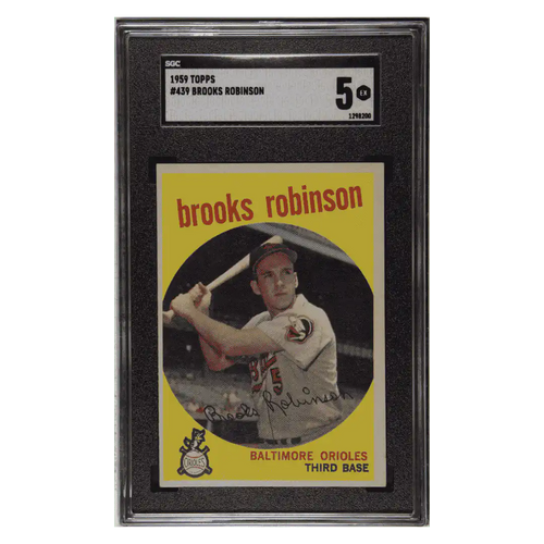 Brooks Robinson SGC 5 1959 Topps Card #439 - Front