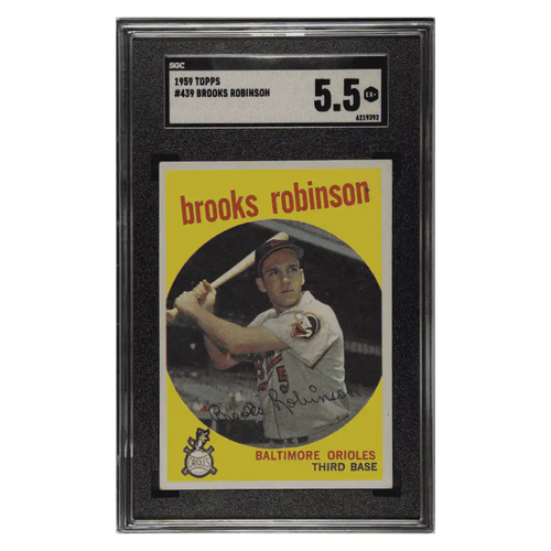 Brooks Robinson SGC 5.5 1959 Topps Card #439 - Front