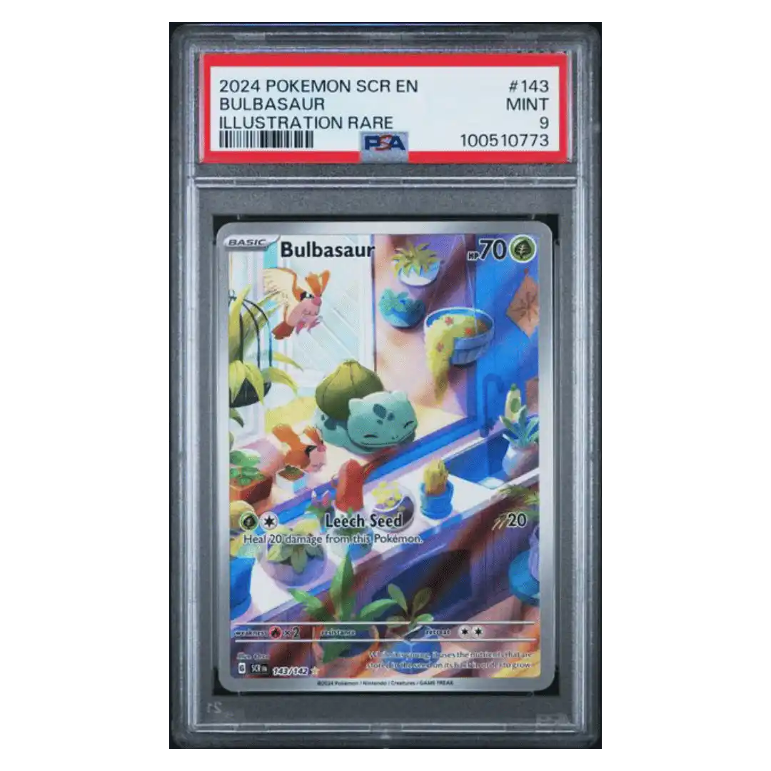 Bulbasaur PSA 9 2024 Pokemon Stellar Crown Illustration Rare #143