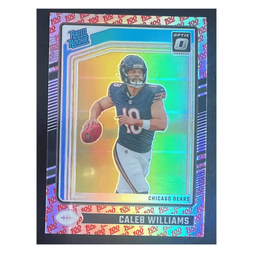 Caleb Williams 2024 Panini Donruss Optic Rated Rookie One Hundred Prizm SSP Card #201 - Front