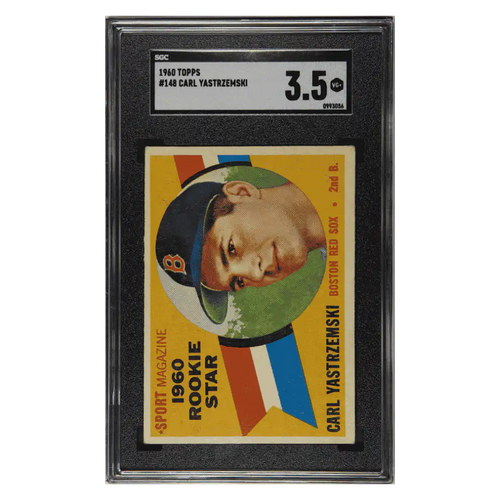 Carl Yastrzemski SGC 3.5 1960 Topps Rookie RC Card #148 - Front
