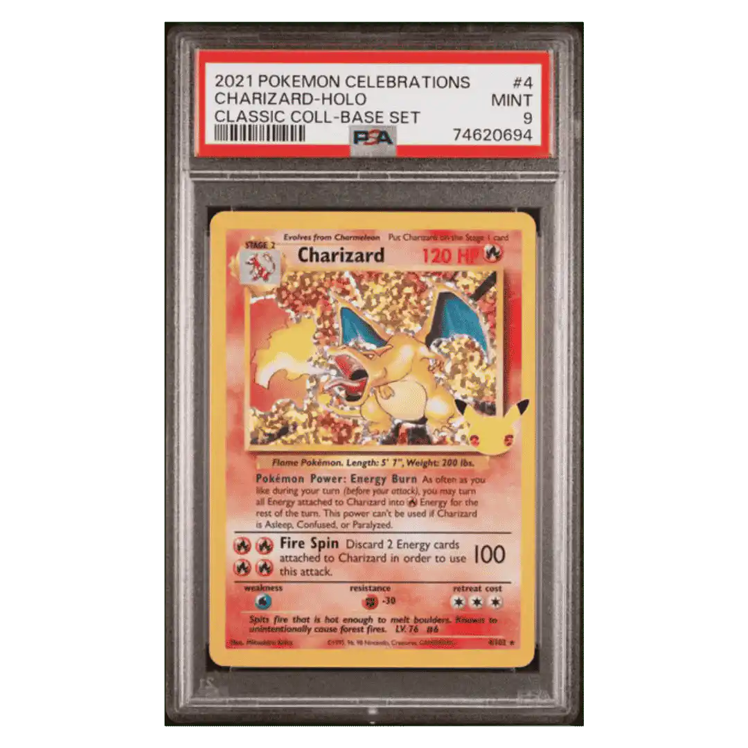 Charizard - Holo PSA 9 2021 Pokemon Celebrations Classic Collection - Base Set Card #4 - Front