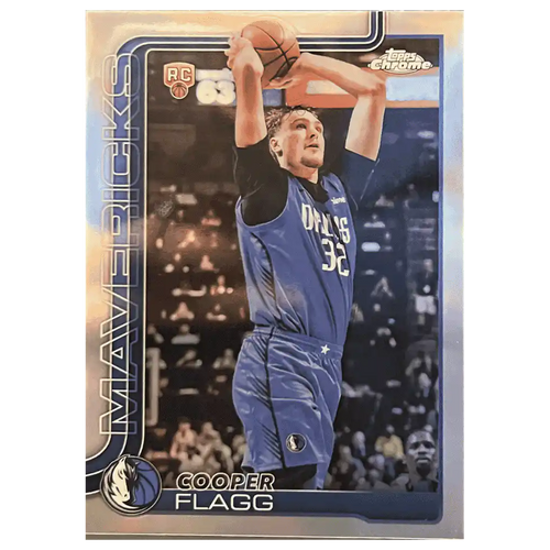 Cooper Flagg 2025 Topps Chrome Refractor Rookie RC Card #251 - Front