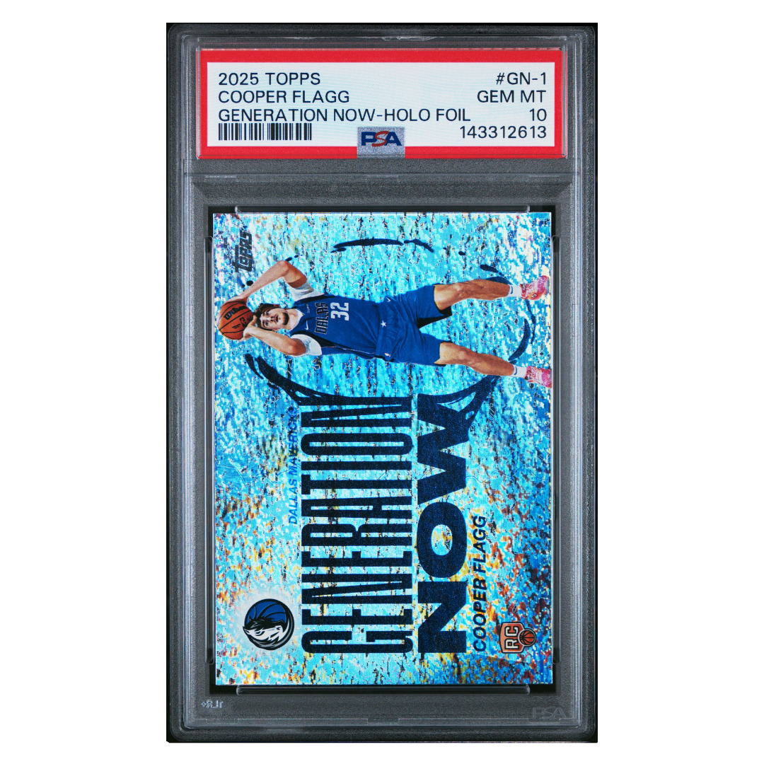 Cooper Flagg PSA 10 2025 Topps Generation Now Holo Foil Rookie RC Card #GN-1 - Front