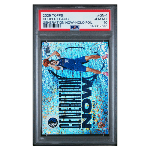 Cooper Flagg PSA 10 2025 Topps Generation Now Holo Foil Rookie RC Card #GN-1 - Front