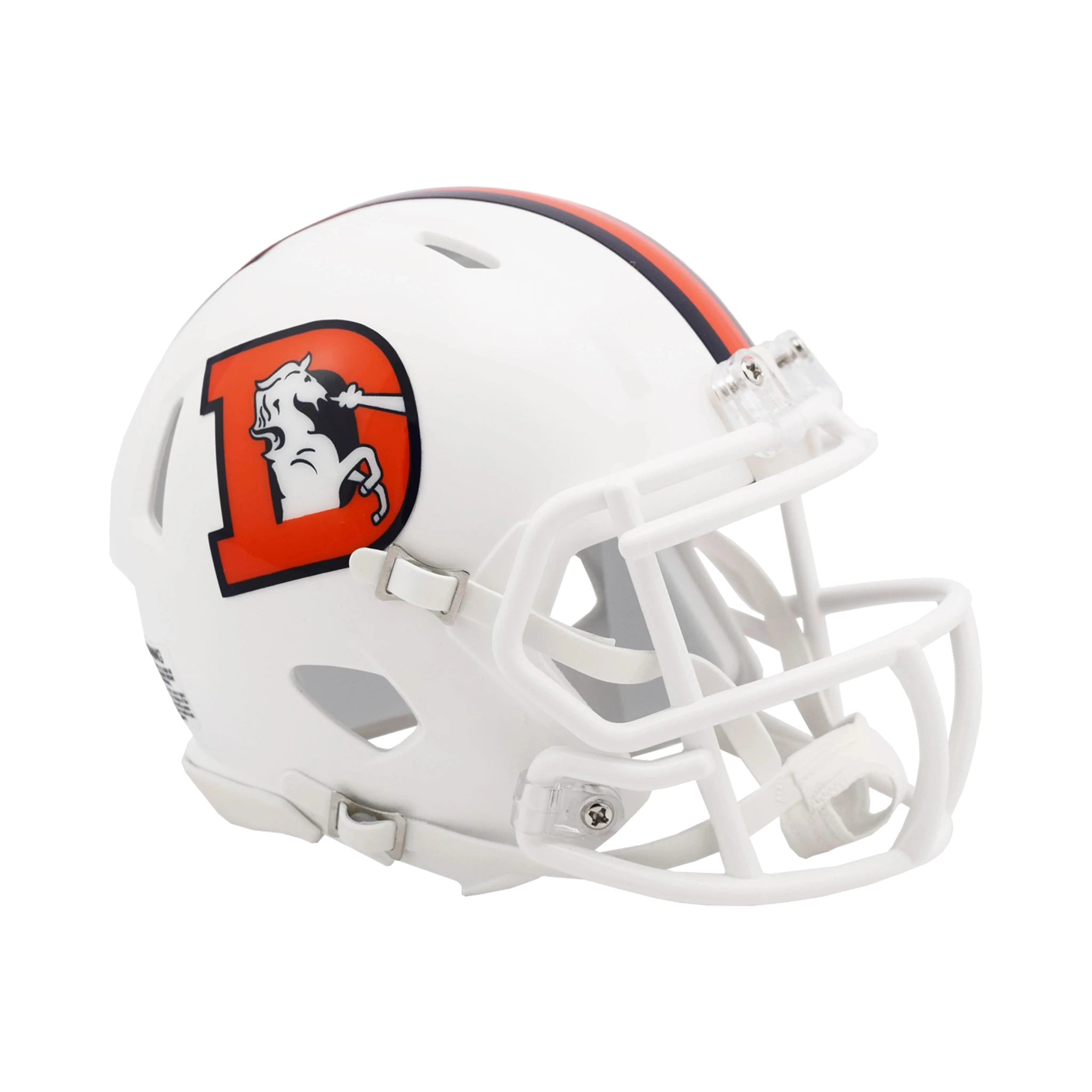 Denver Broncos 2023 Snowcapped Alternate On-Field Speed Riddell Mini Helmet