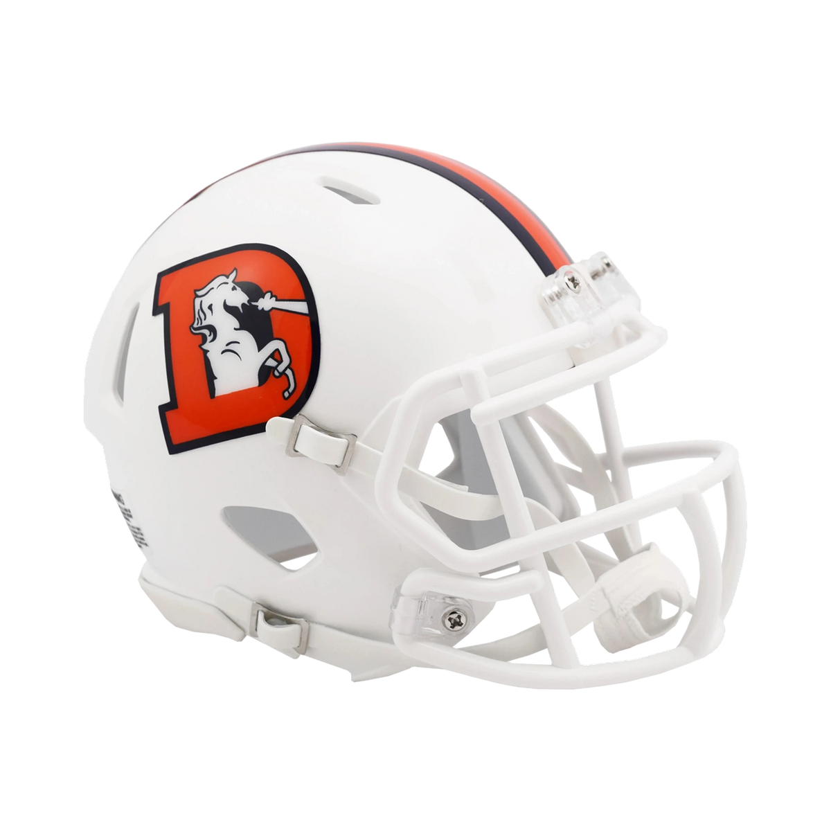 Denver Broncos 2023 Snowcapped Alternate On-Field Speed Riddell Mini Helmet