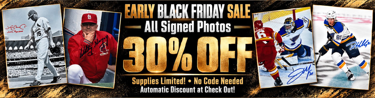 Early Black Friday Sale - All signed photos 30% off at Fan Cave Sports, no code needed