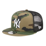 New York Yankees Woodland Camo Trucker New Era 9FIFTY Adjustable Snapback Hat