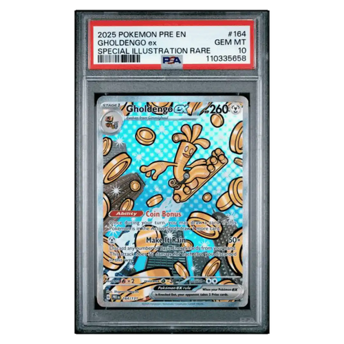Gholdengo ex PSA 10 2025 Pokemon Prismatic Evolutions Special Illustration Rare Card #164 - Front