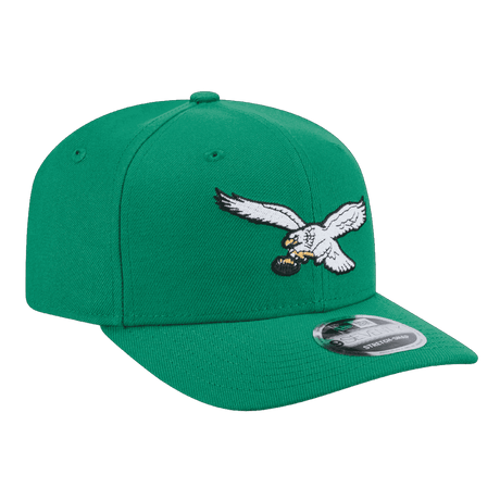 Philadelphia Eagles New Era 9SEVENTY Green Stretch-Snap Hat