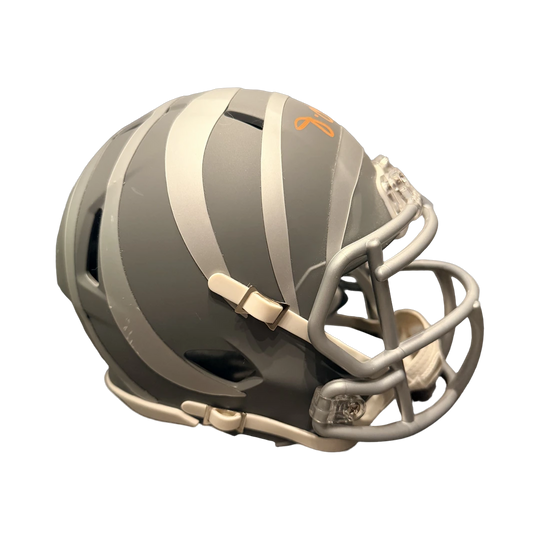 Ja'Marr Chase signed Cincinnati Bengals mini helmet - Grail Chase Mini Helmet, Fan Cave Signature Vault
