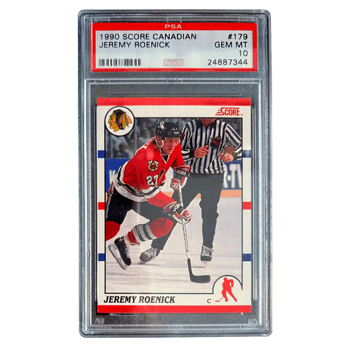 Jeremy Roenick PSA 10 1990 Score Canadian Card #179 - Front