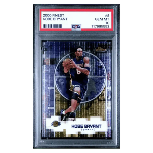 Kobe Bryant PSA 10 2000 Topps Finest Card #8 - Front