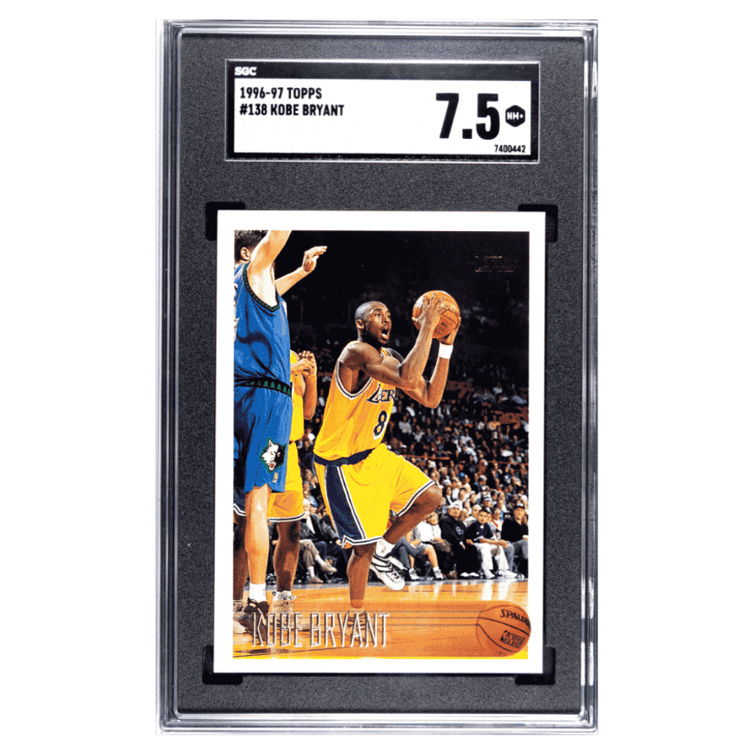 Kobe Bryant SGC 7.5 1996-97 Topps Card #138 - Front
