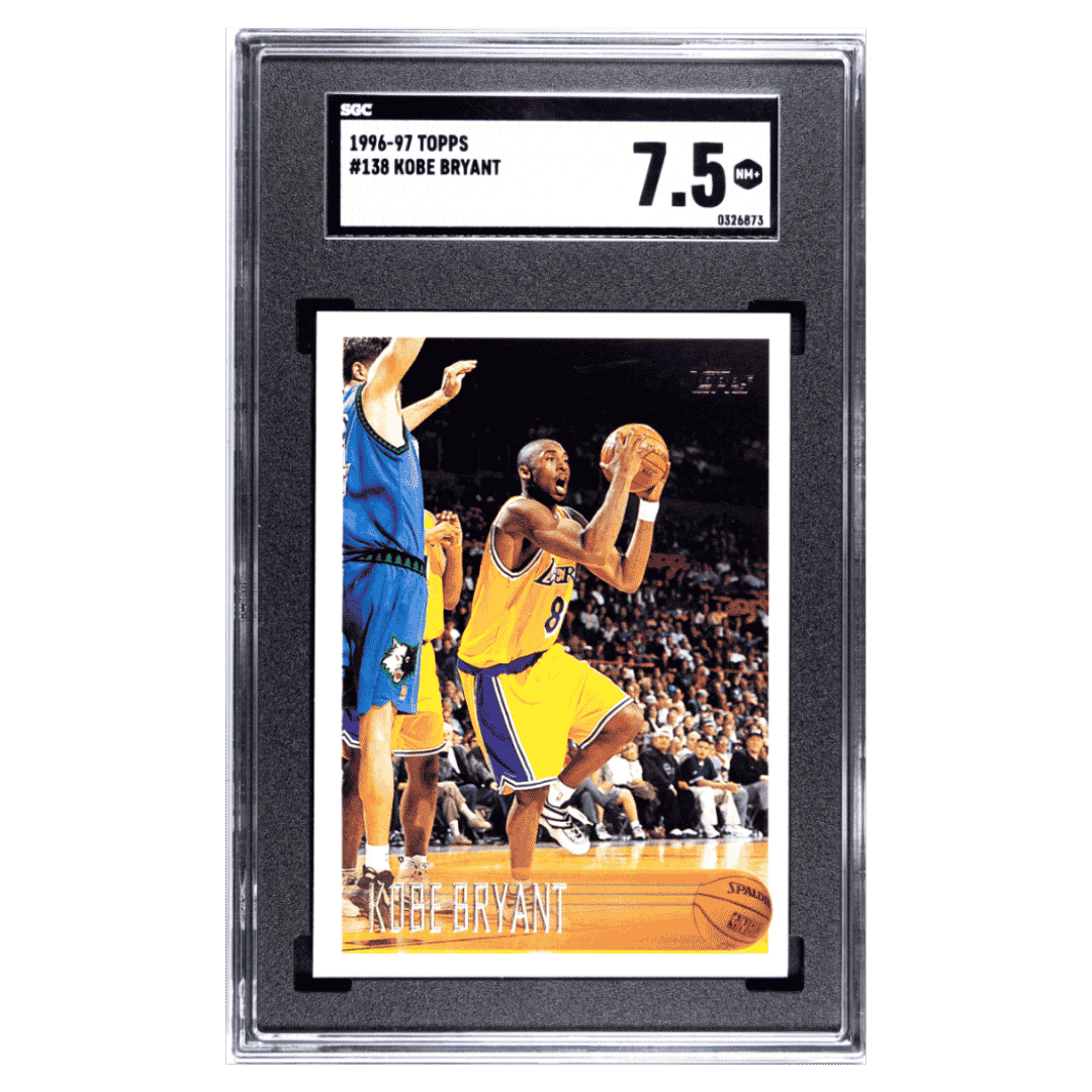 Kobe Bryant SGC 7.5 1996-97 Topps Card #138 - Front