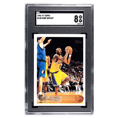 Kobe Bryant SGC 8 1996-97 Topps Card #138 - Front