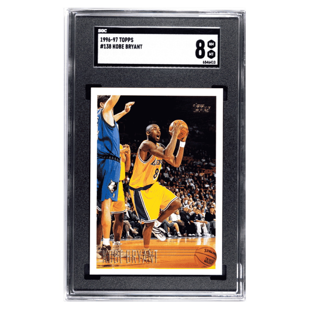 Kobe Bryant SGC 8 1996-97 Topps Card #138 - Front