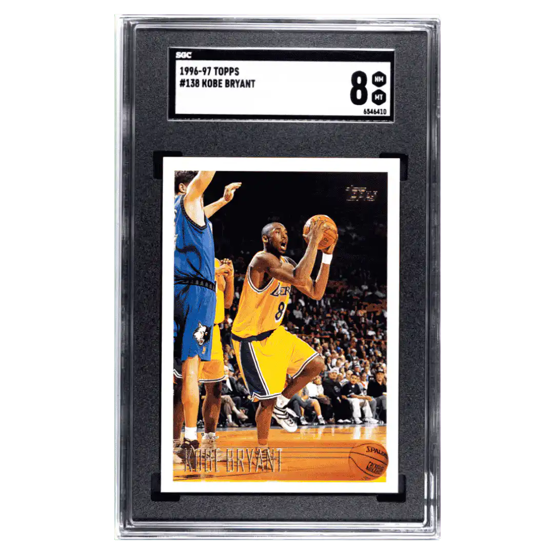 Kobe Bryant SGC 8 1996-97 Topps Card #138 - Front