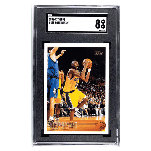 Kobe Bryant SGC 8 1996-97 Topps Card #138 - Front