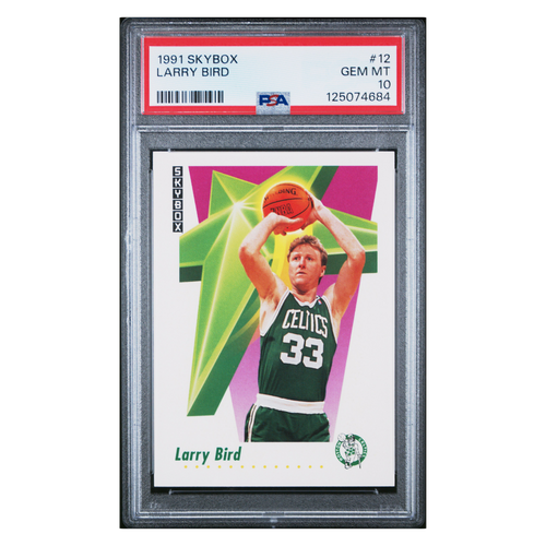 Larry Bird PSA 10 1991 Skybox Card #12 - Front