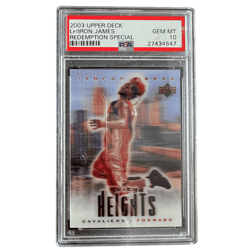LeBron James PSA 10 2003 Upper Deck Redemption Special Card - Front