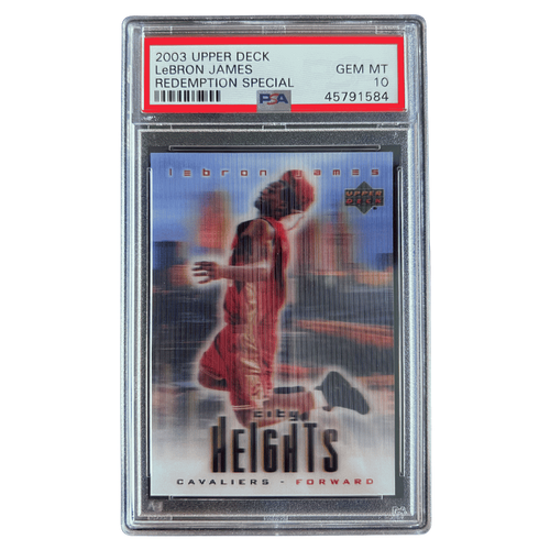 LeBron James PSA 10 2003 Upper Deck Redemption Special Card - Front