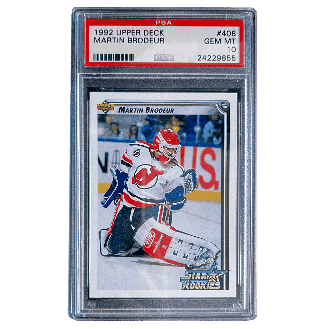Martin Brodeur PSA 10 1992 Upper Deck Card #408 - Front