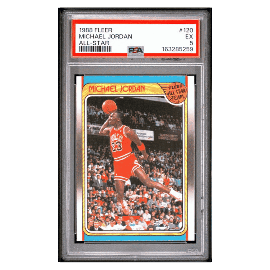 Michael Jordan PSA 5 1988 Fleer All- Star Card #120 - Front